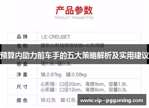 预算内助力前车手的五大策略解析及实用建议